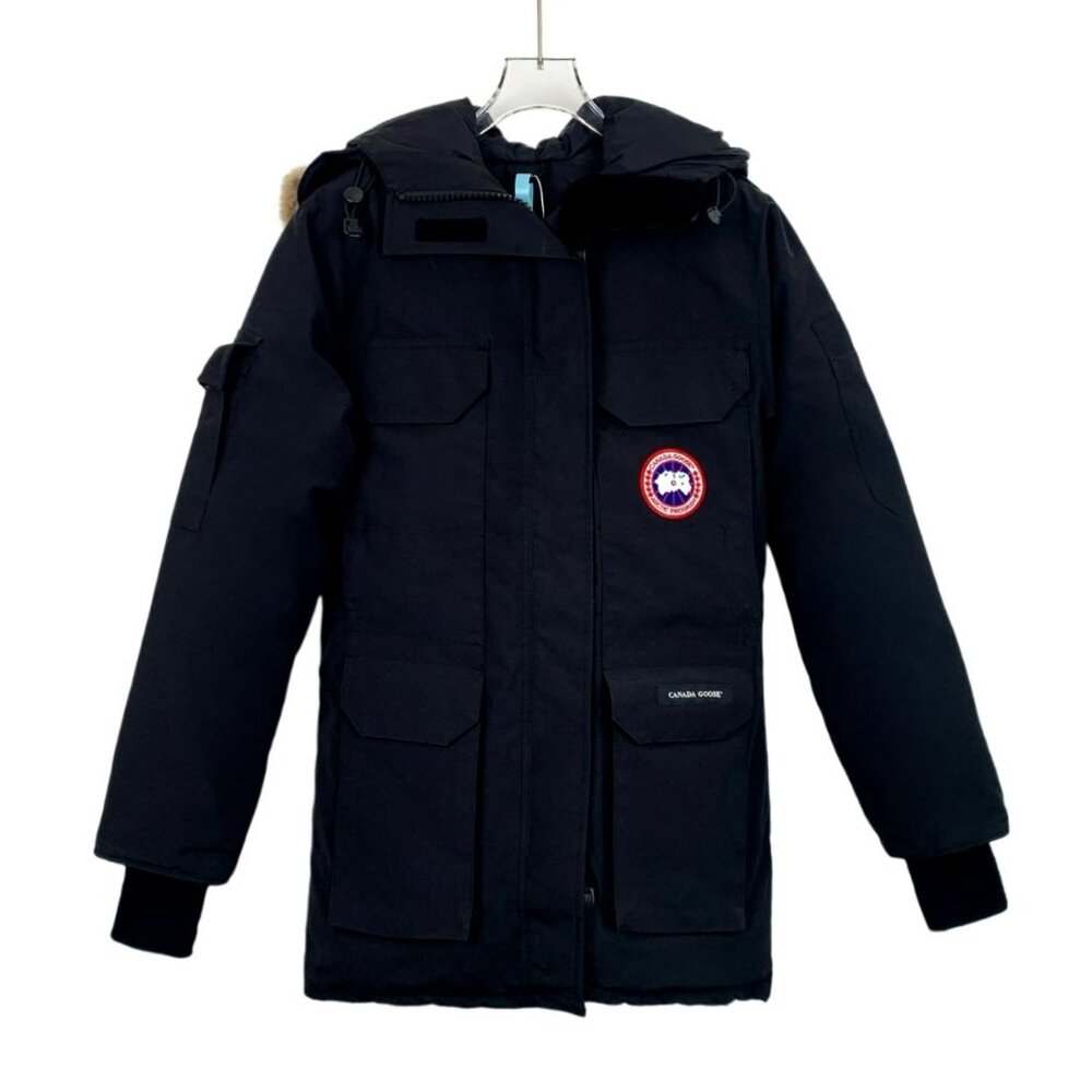 Canada Goose Arctic Program Black Parka With Fur Hood For Men